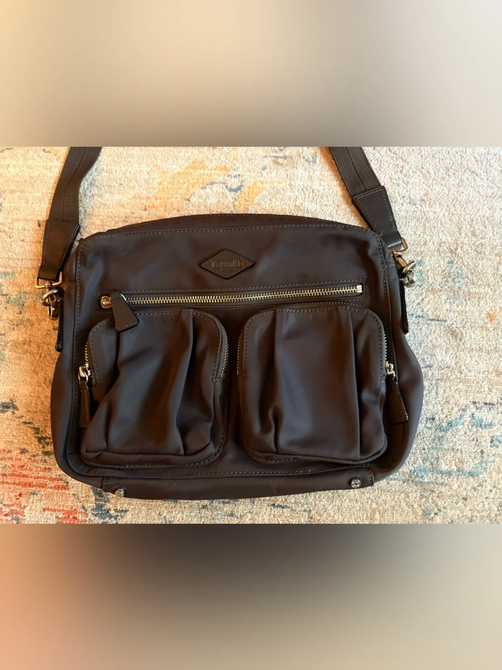 NWOT  MZ Wallace Paige Charcoal / Dark Mink brown-grey neutral.